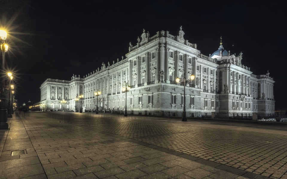 Download Madrid Palace Spain Town wallpaper