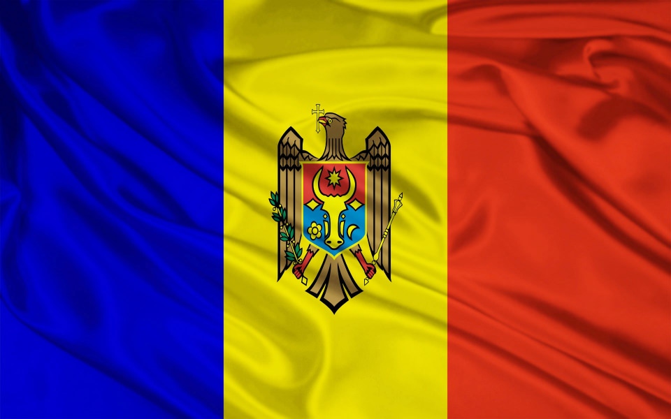 Download Moldova flag 4K HD wallpaper