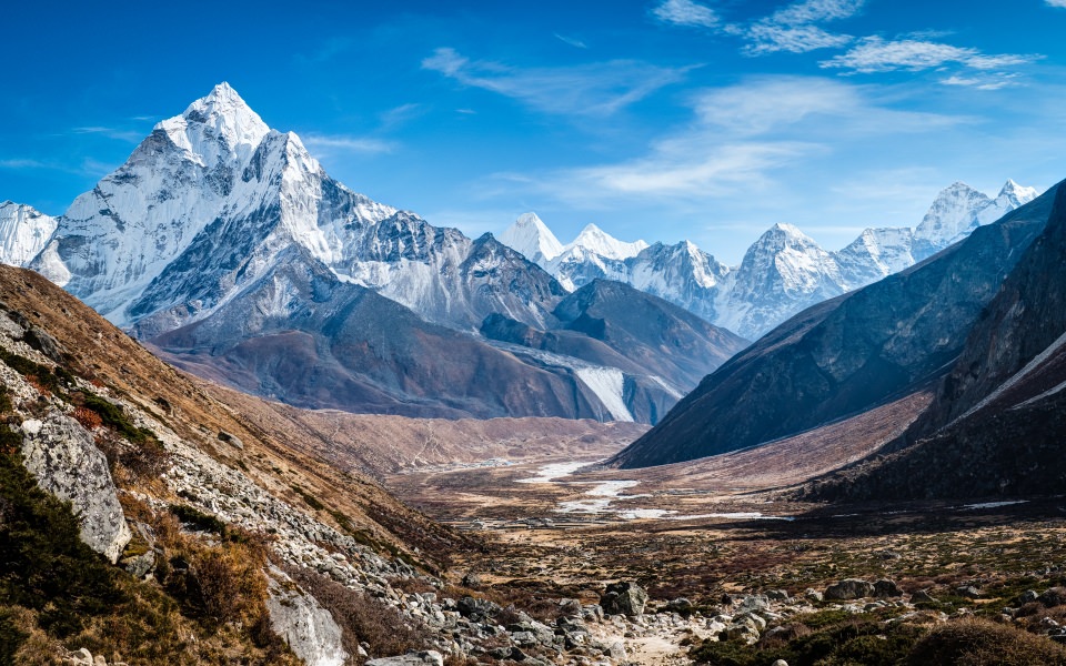 Download Mount Ama Dablam Himalayas Nepal 4K wallpaper