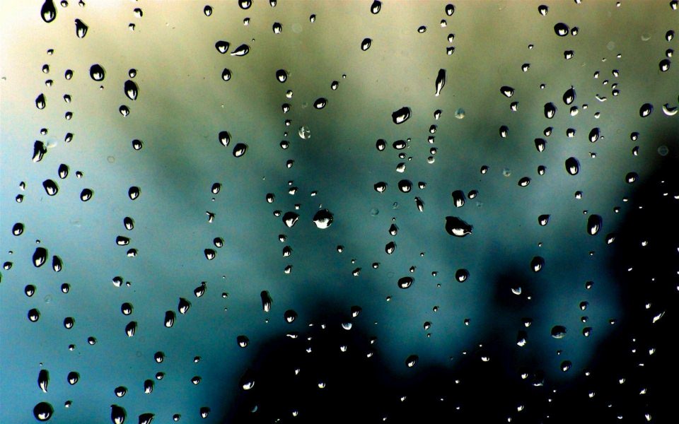 Download Nature Rain Glass 4K wallpaper