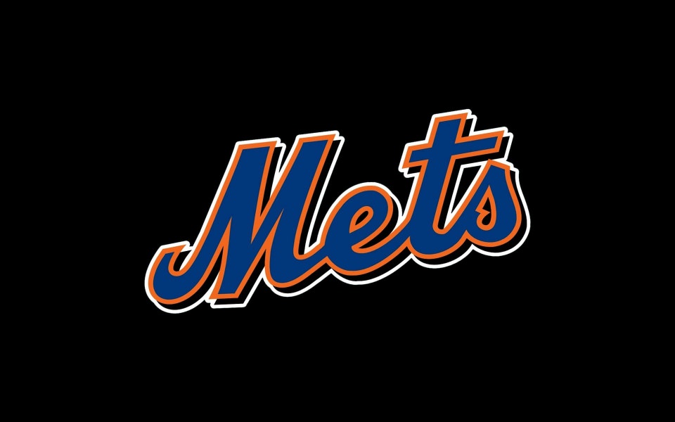 Download New York Mets Logo 4K wallpaper