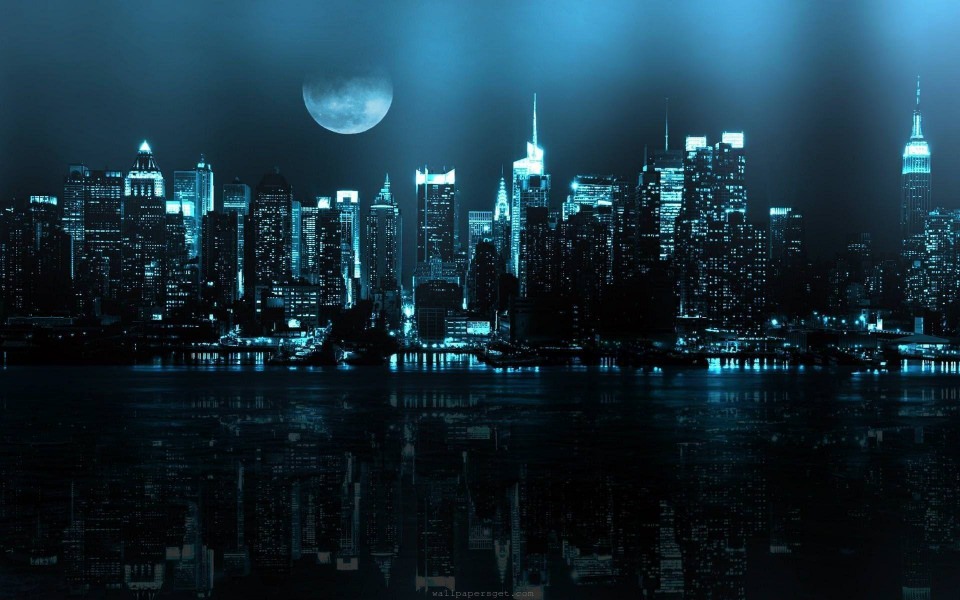Download Night Cityscape 4K HD wallpaper
