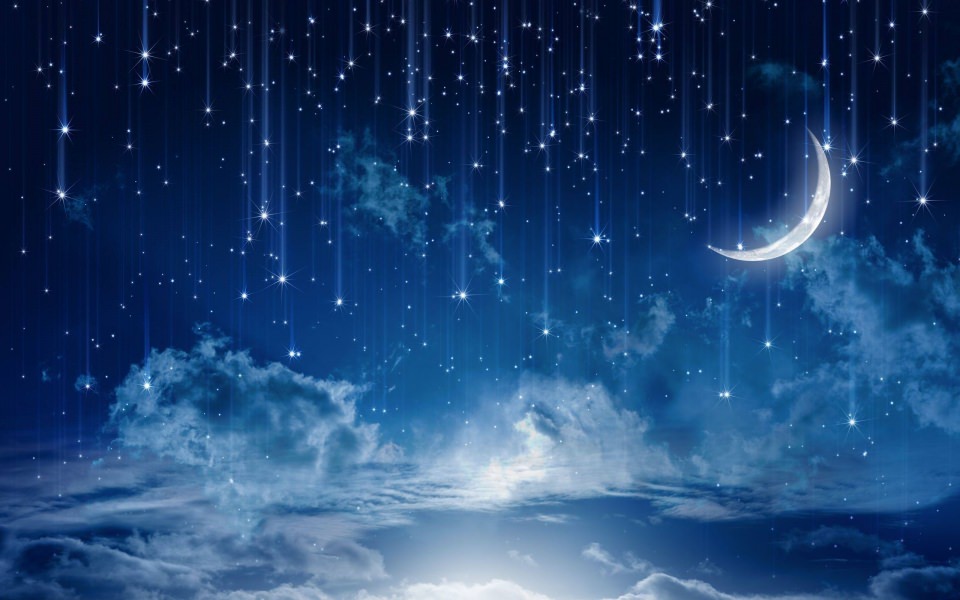 Download Night Moon 4K 2020 iPhone Mac Mobile Desktop Background wallpaper
