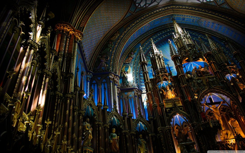 Download Notre Dame Basilica 4K wallpaper