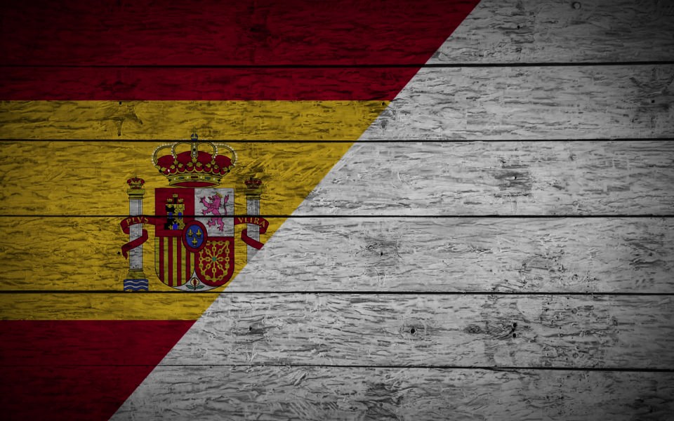 Download Painting Flag of Spain 4K 2020 wallpaper