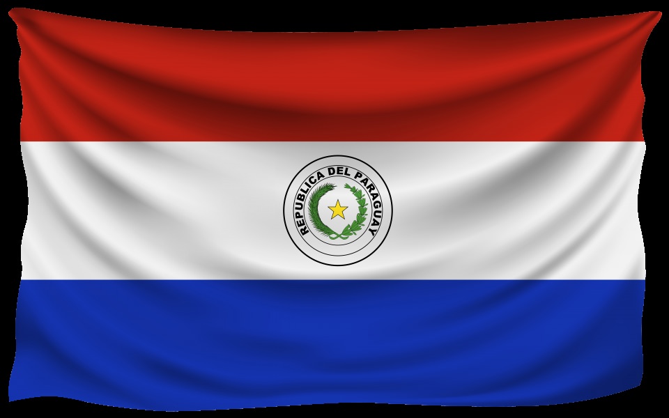 Download Paraguay Wrinkled Flag wallpaper