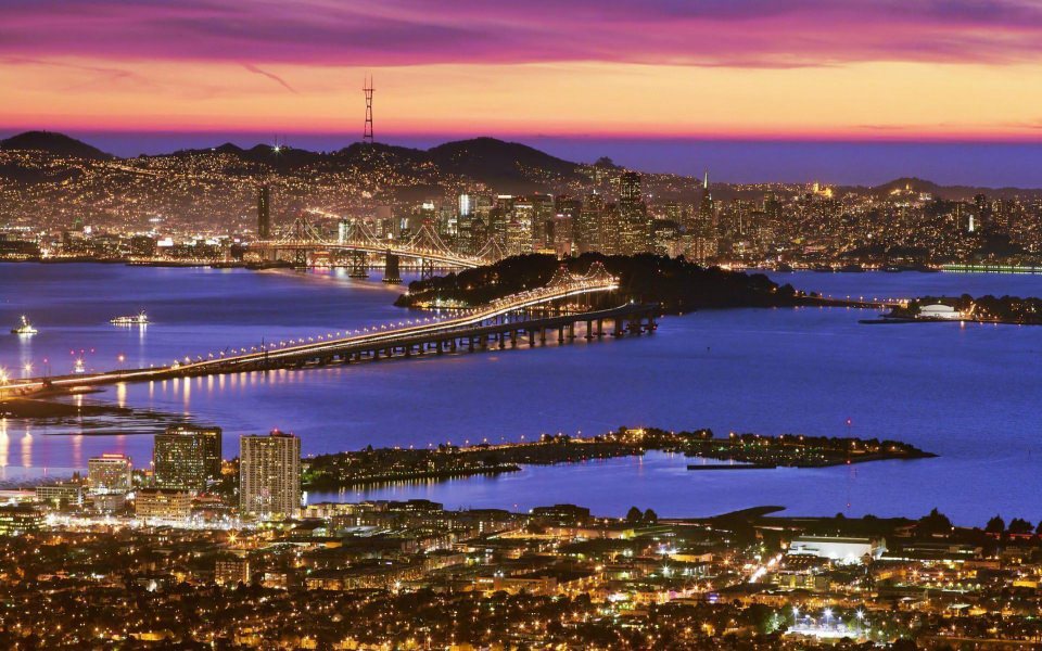 Download San Francisco At Dusk 4K HD 2020 wallpaper