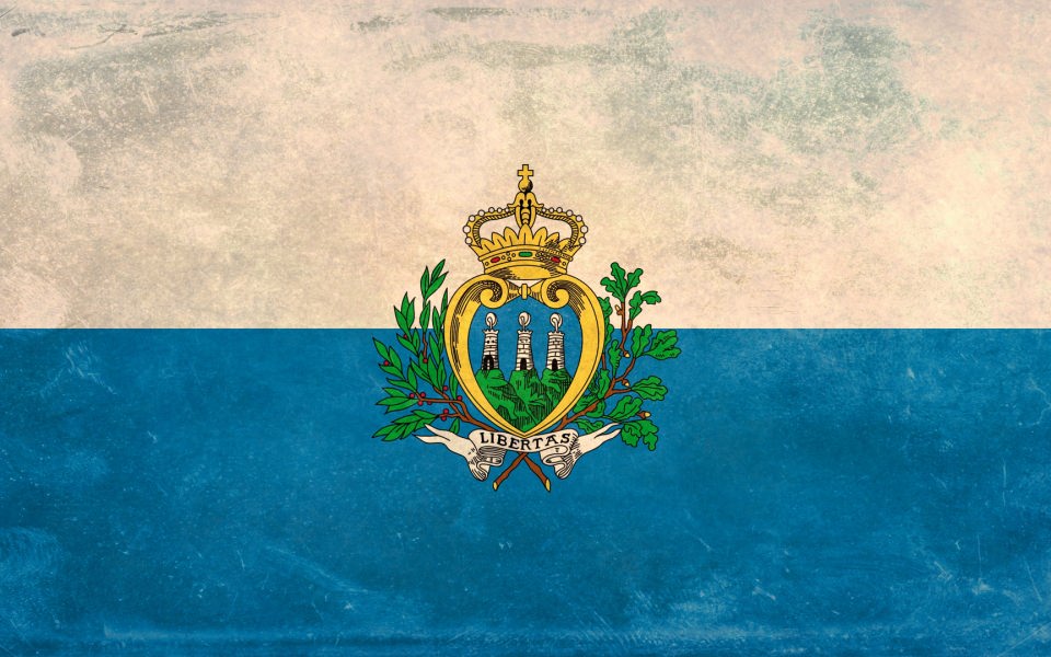Download San Marino Flag HD 4K wallpaper