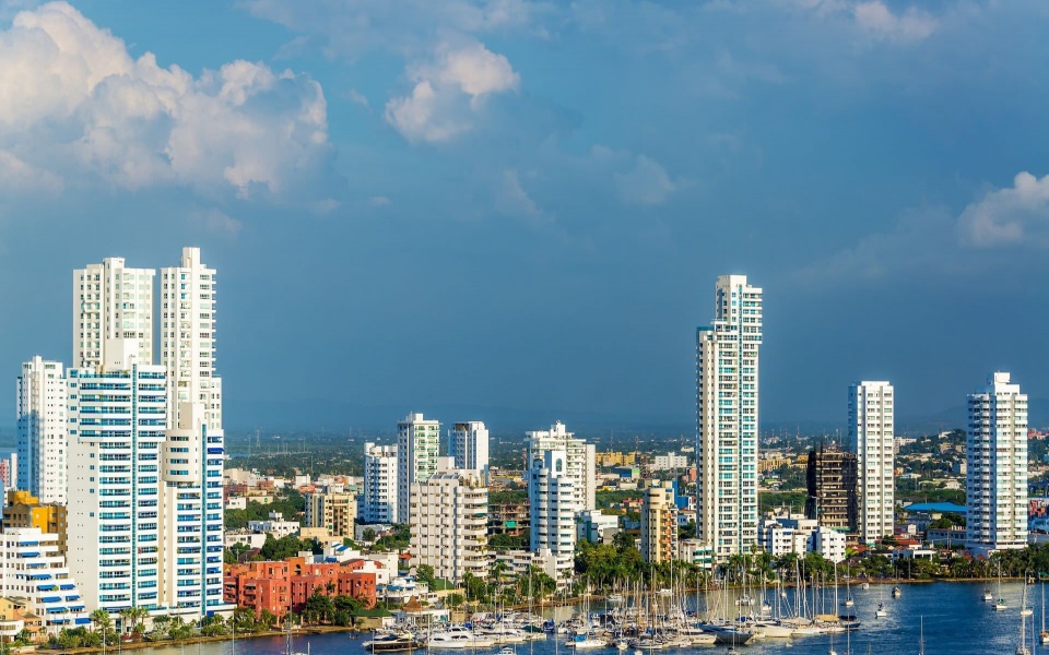 Download Skyscrapers in Cartagena Colombia 4K 2020 wallpaper