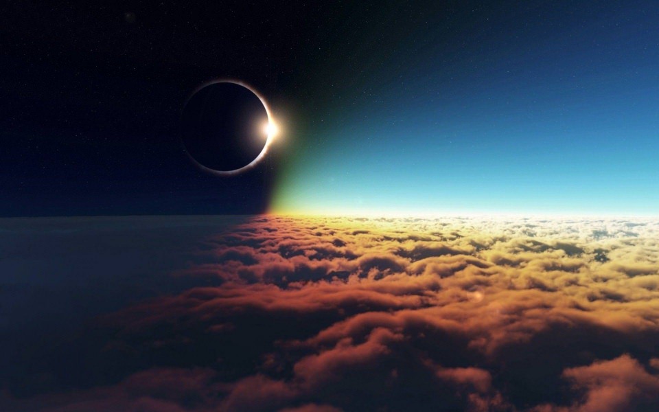 Download Solar Eclipse 4K wallpaper