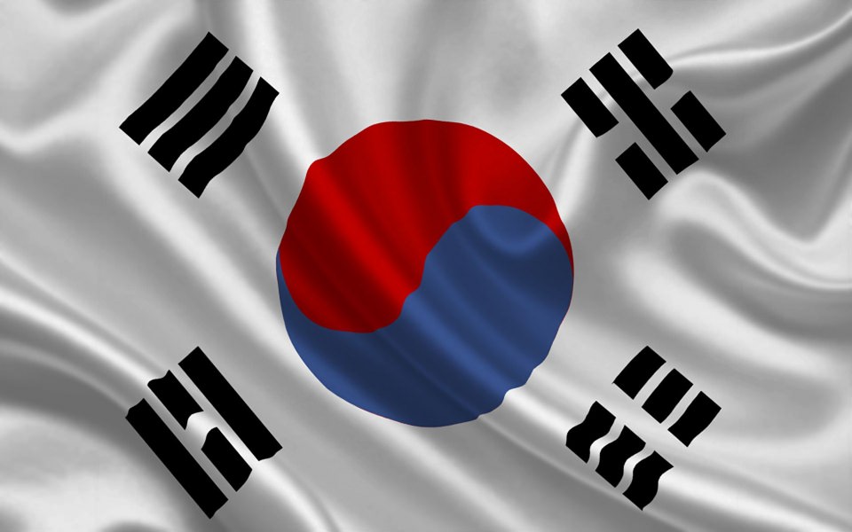 Download South Korea Flag 4K wallpaper