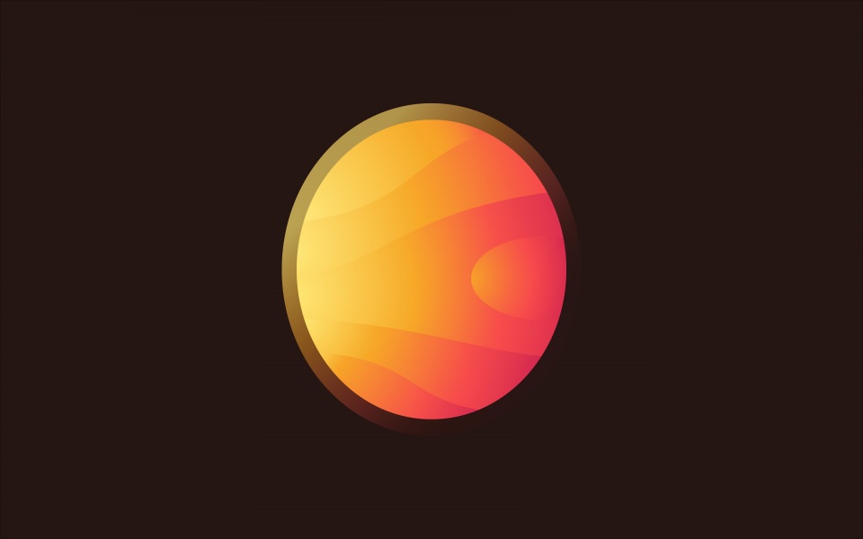 Download Sun Planet Minimalist 4K HD HQ 2020 wallpaper