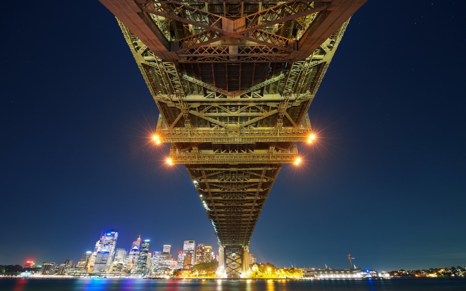 Download Sydney Bay Bridge 4K wallpaper