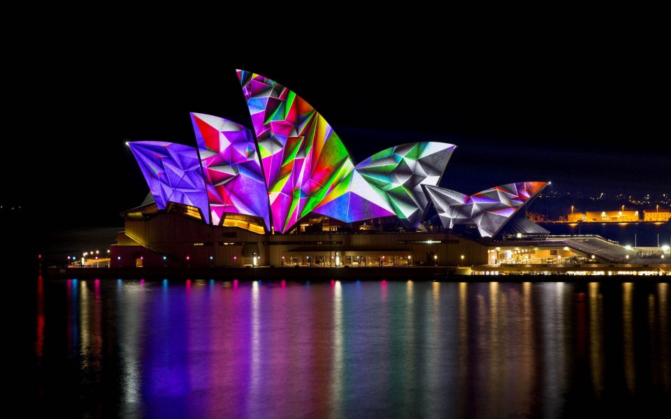 Download Sydney Opera House Light Show HD 2020 4K iPhone Mac wallpaper