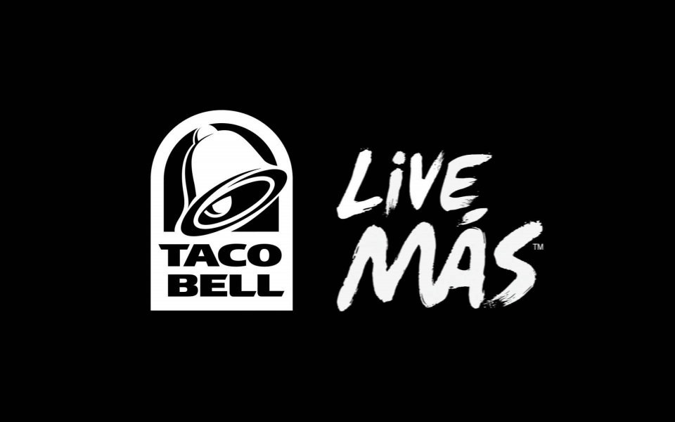 Download Taco Bell Live Mas Logo wallpaper