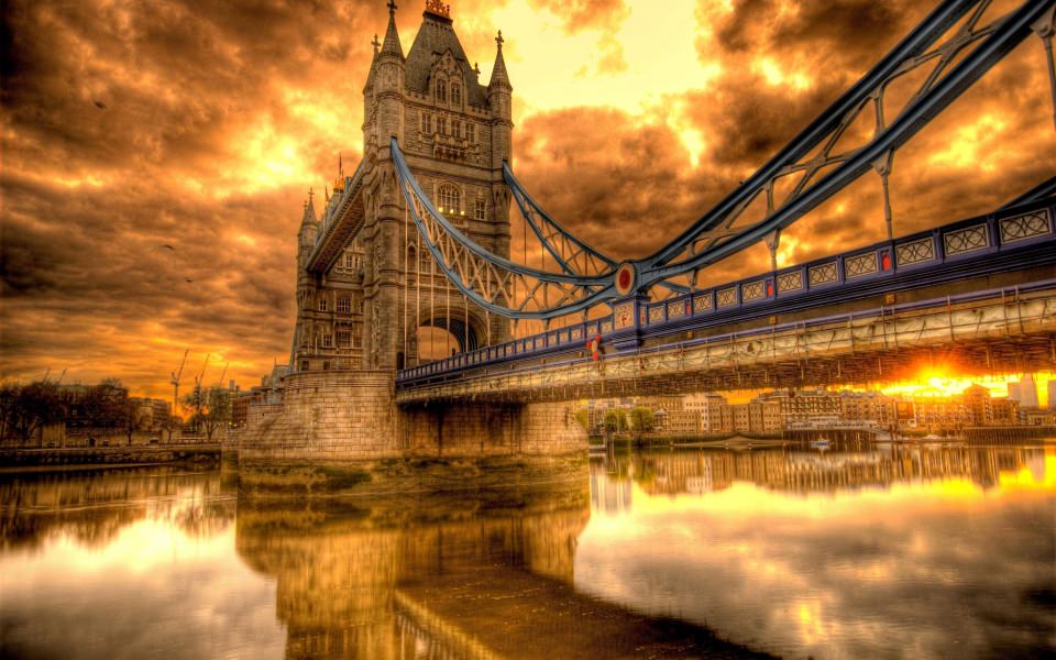 Download United Kingdom Bridge HD 4K wallpaper