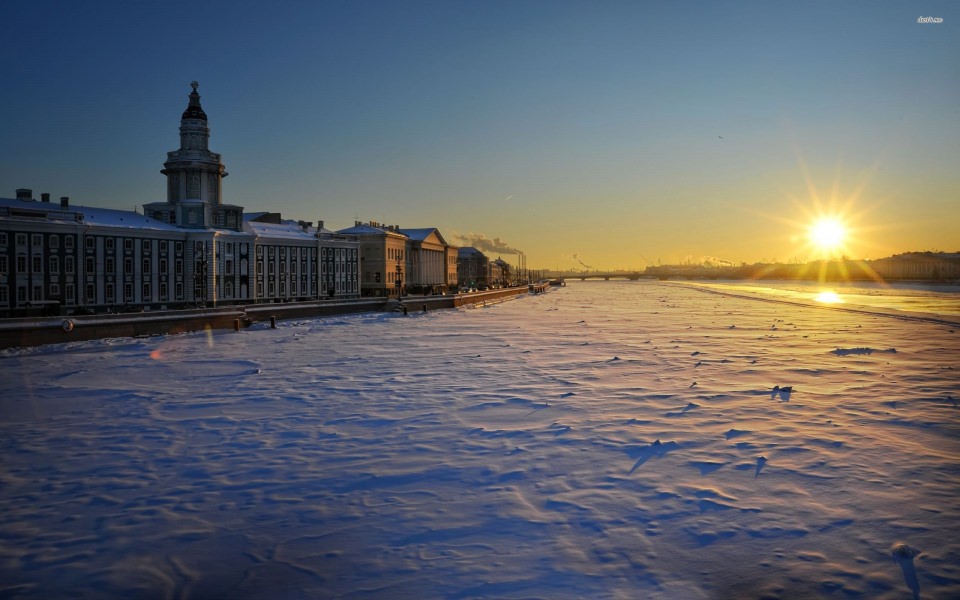 Download Winter in Saint 4K HD Petersburg Russia wallpaper