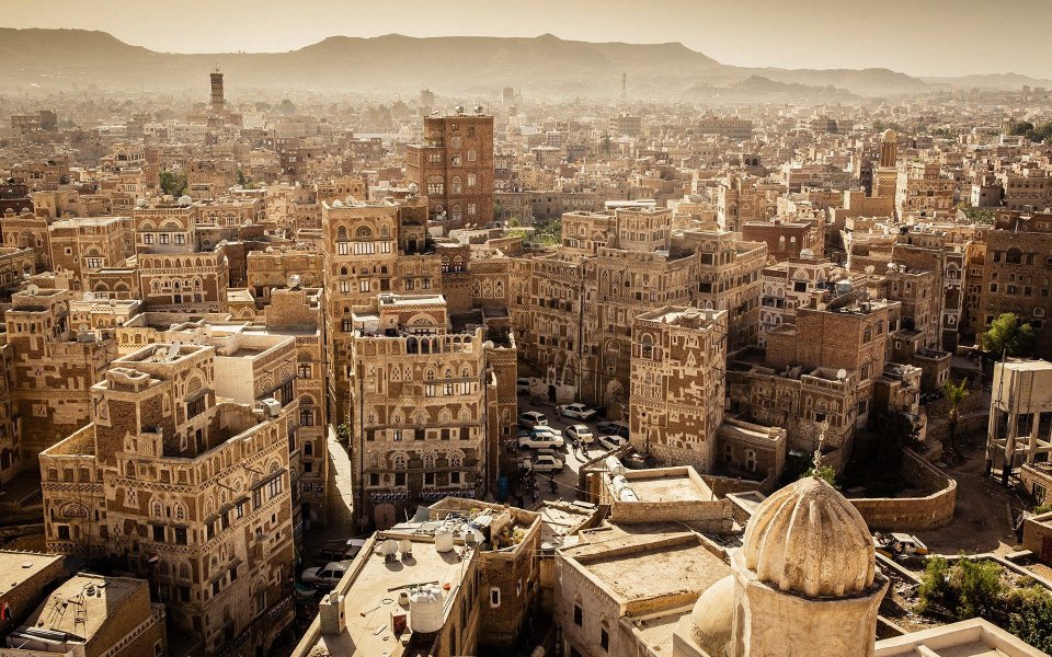 Download Yemen Cityscape Sunset City 4K HD wallpaper