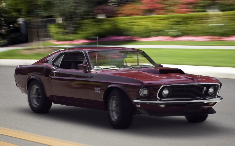 Download 1970 Ford Mustang 3840x2400 4K iPhone HD wallpaper