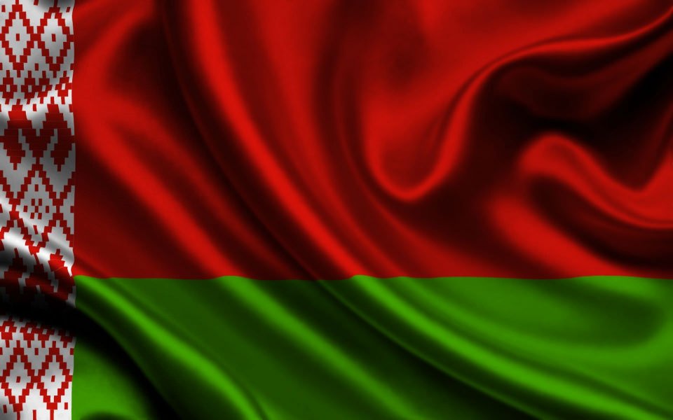 Download Belarus Satin Flag Full HD wallpaper