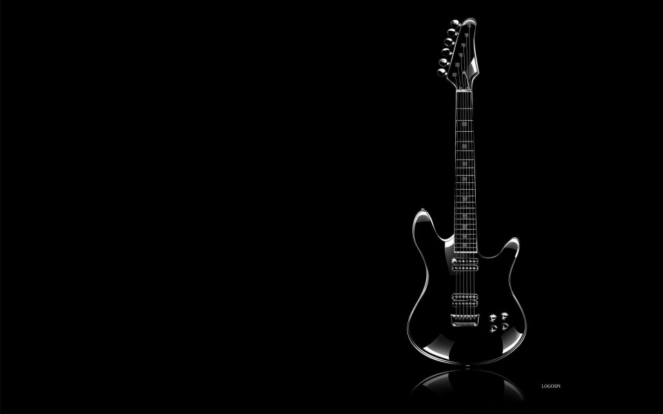 Download Black Guitar iPhone HD 4K Android Mobile wallpaper
