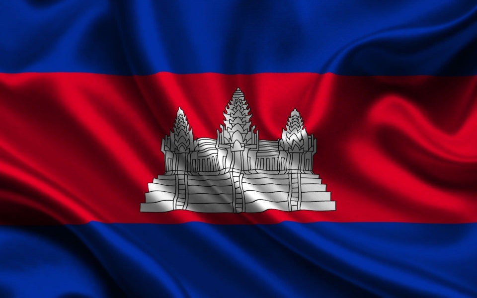 Download Cambodia Flag 3D wallpaper