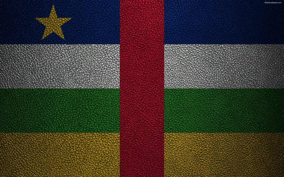 Download Central African Republic Flag HD 4K wallpaper