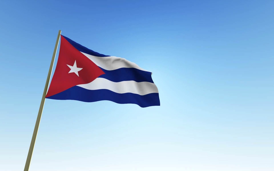 Download Cuba Flag 4k wallpaper