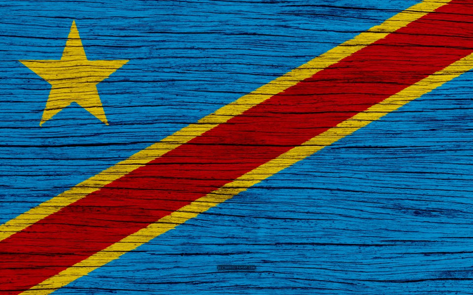 Download Democratic Republic Of The Congo Flag 3D 4K wallpaper