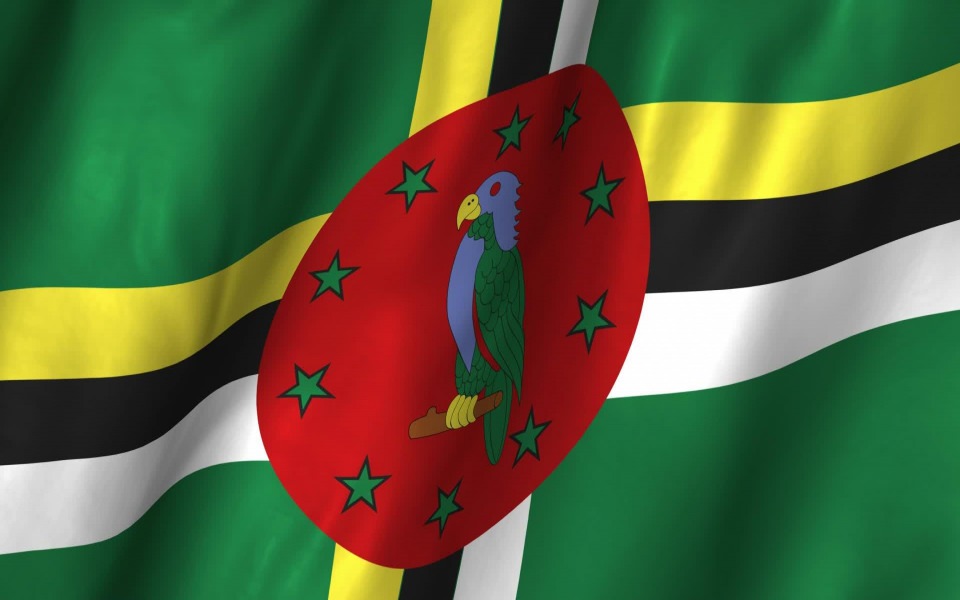 Download Dominica Flag HD wallpaper