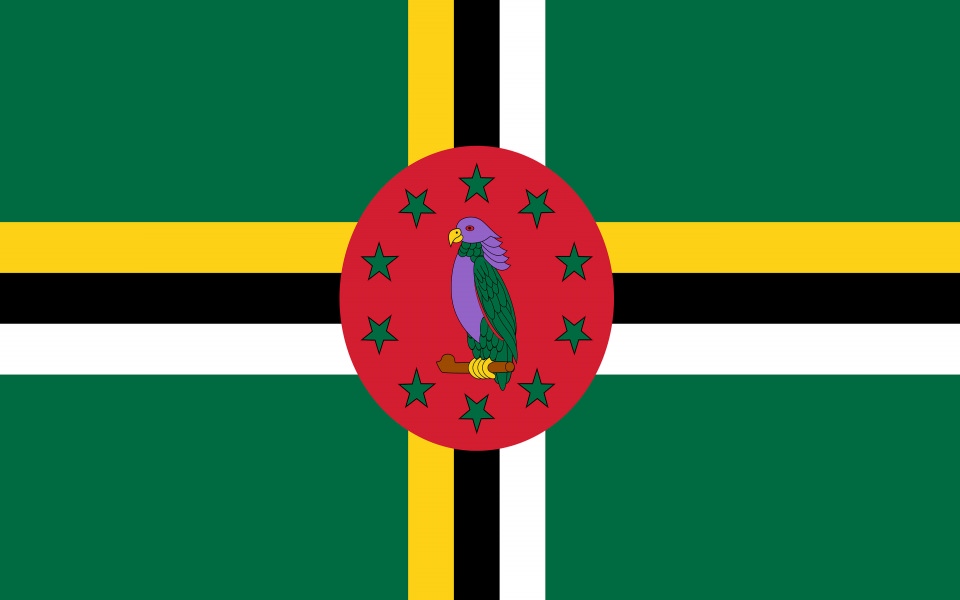 Download Dominica Flag wallpaper