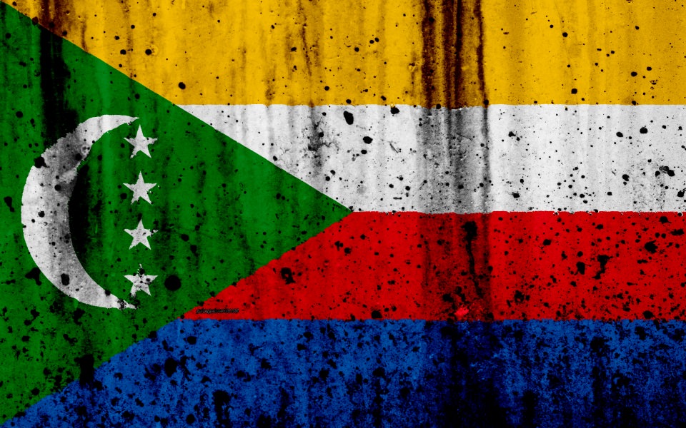 Download Download Comoros flag 4k wallpaper