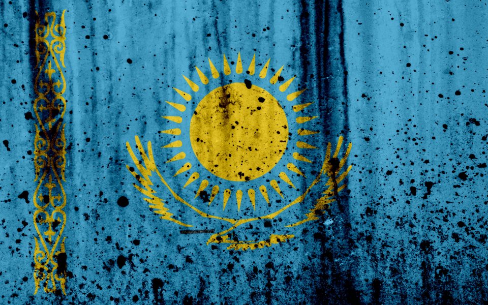 Download Download Kazakhstan flag 4k wallpaper