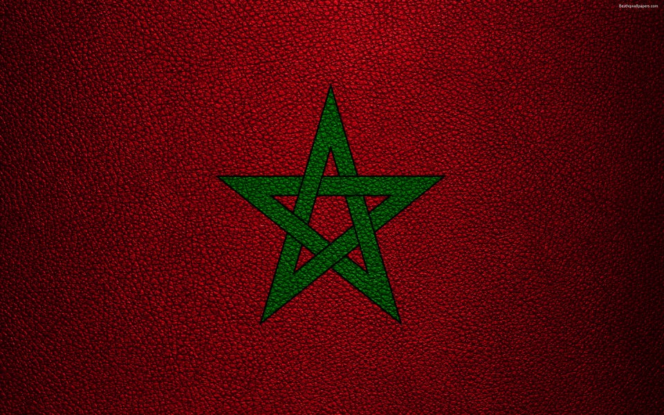 Download Download wallpapers Flag of Morocco 4k wallpaper