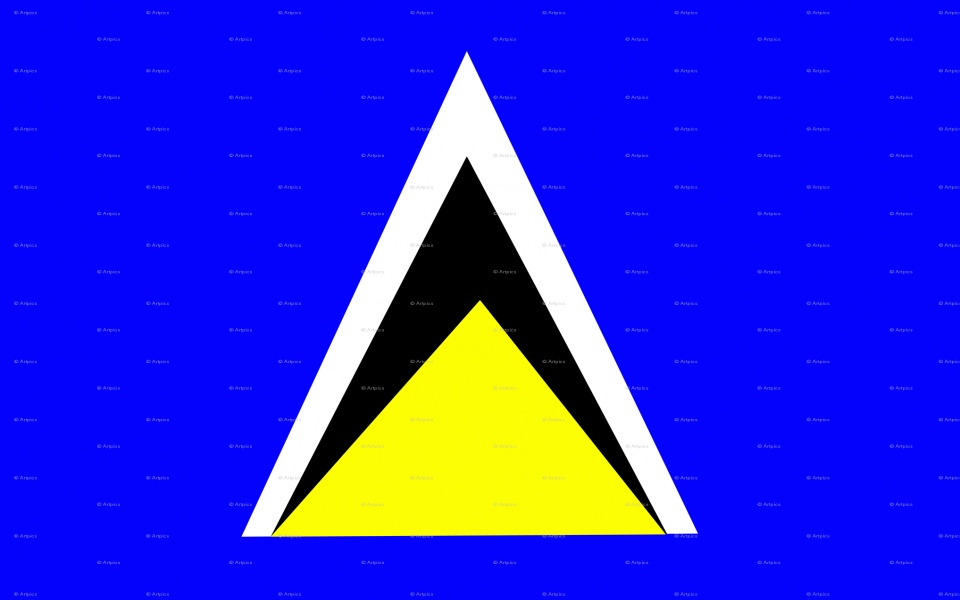 Download Flag of Saint Lucia iPhone X HD 4K Android Mobile Free Download 2020 wallpaper