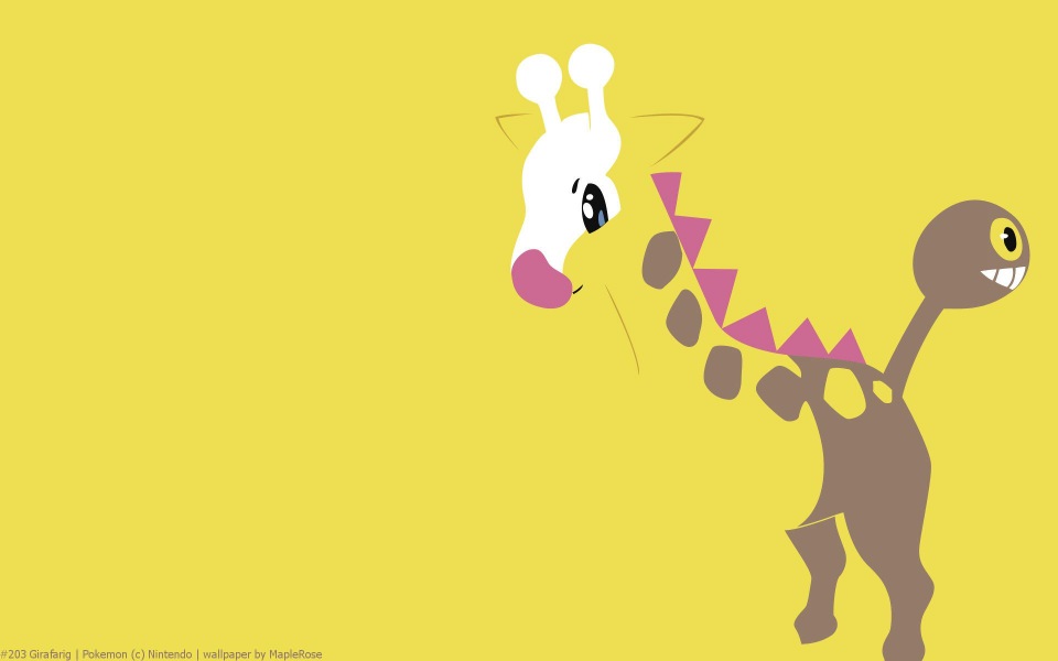 Download Girafarig Pokemon HD wallpaper