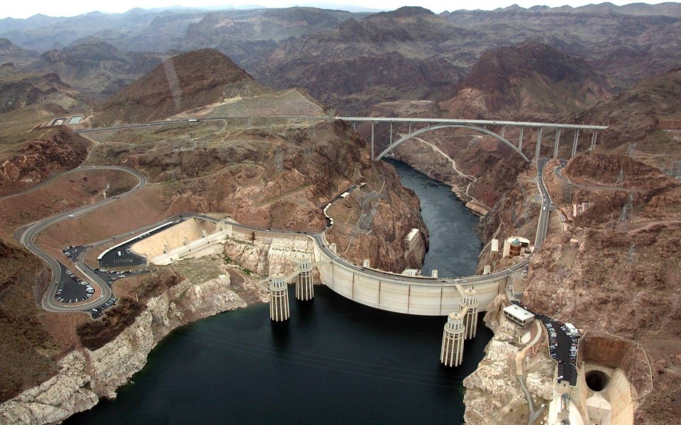 Download Hoover Dam Architecture Nevada 4K HD wallpaper