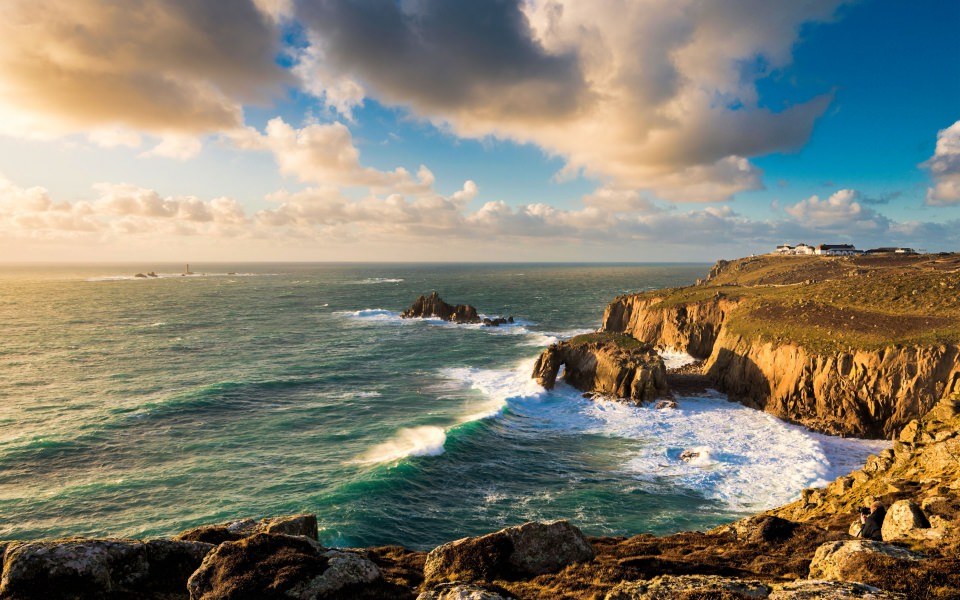 Download Lands End Cornwall England HD 4K iPhone PC Download wallpaper