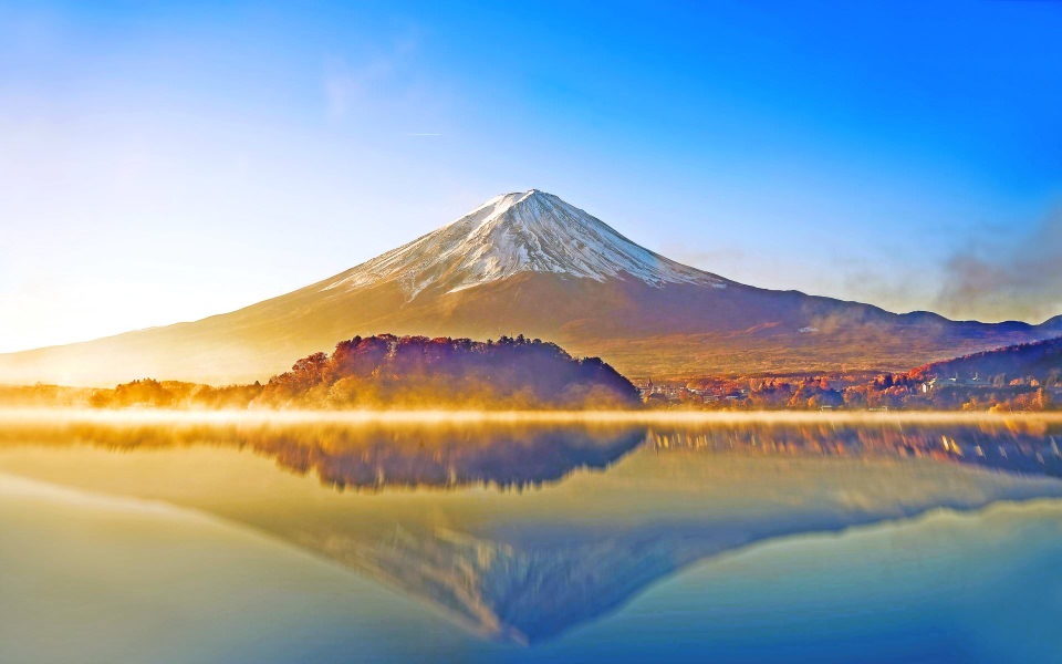 Download Mount Fuji 2020 4K Minimalist iPhone wallpaper