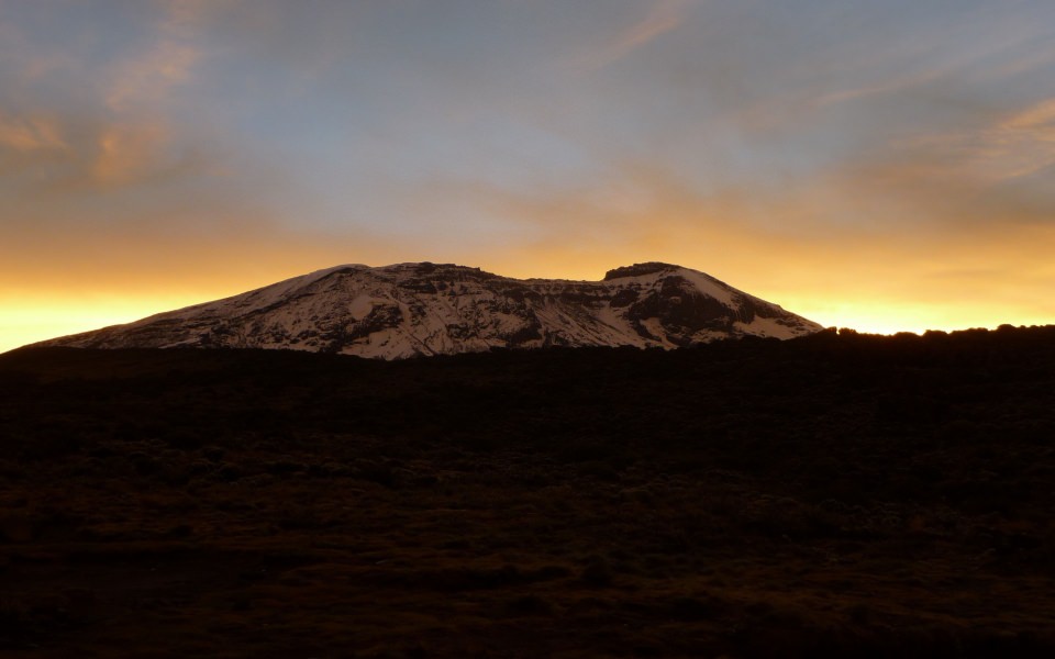 Download Mountains Sun Mountain Sunrise Africa Kilimanjaro wallpaper