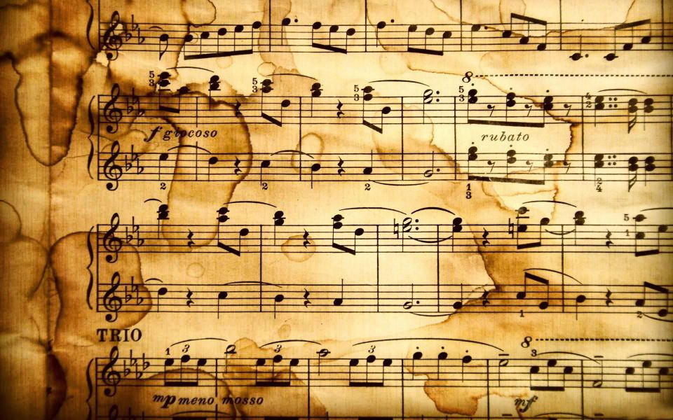 Download Music Notes HD 4K iPhone PC Download wallpaper