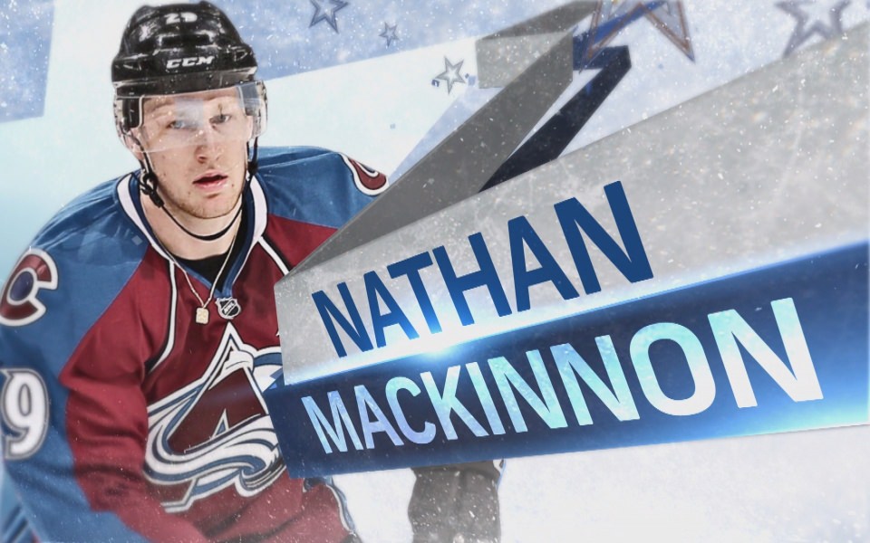 Download Nathan MacKinnon 4K Minimalist For Android Phone wallpaper