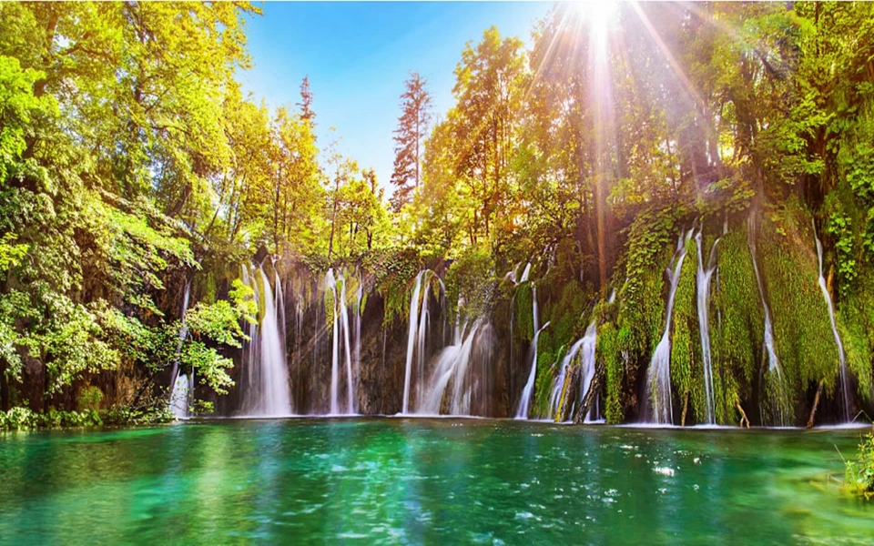 Download Plitvice Lakes National Park Croatia 8K 6K HD iPhone iPad Tablets wallpaper