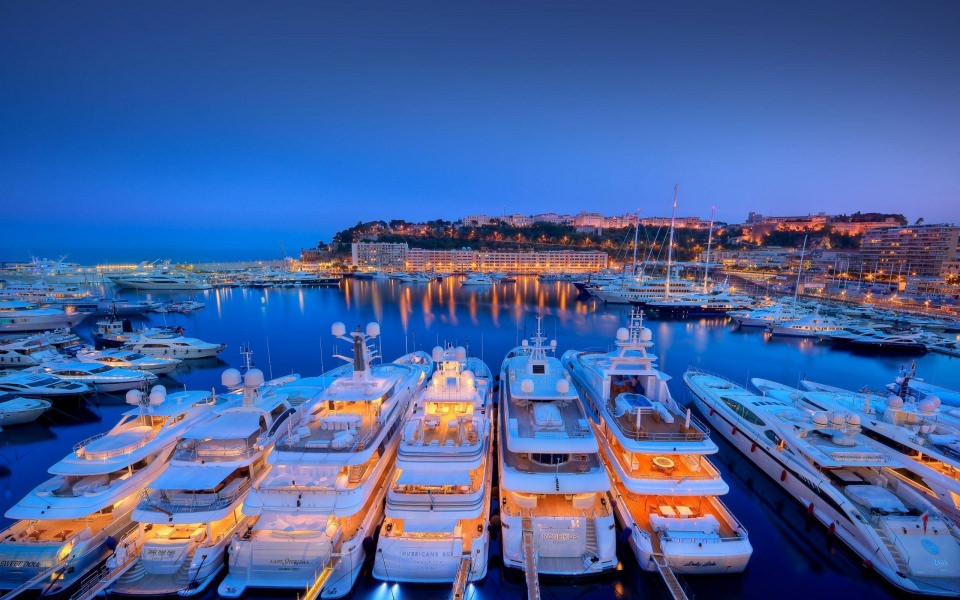 Download Port Monaco Yachts 4K wallpaper