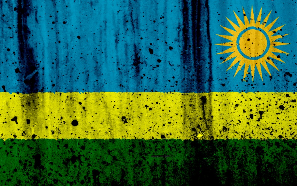 Download Rwanda Flag 3D 4K wallpaper