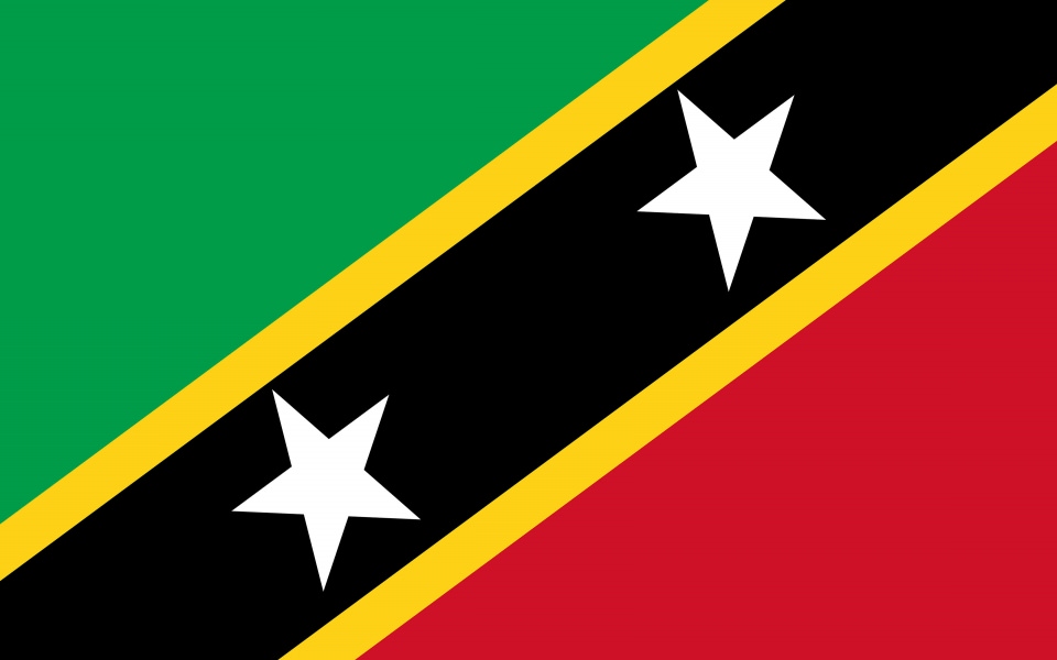 Download Saint Kitts And Nevis Flag UHD 4K wallpaper