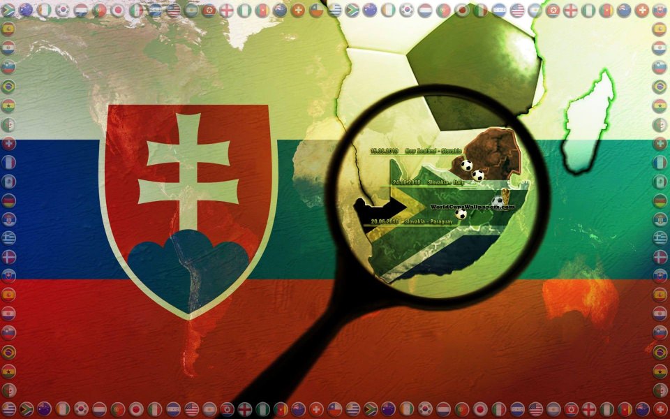 Download Slovakia Flag 4K HD wallpaper