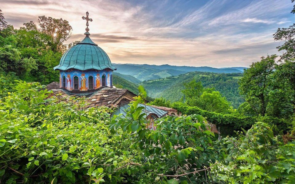 Download Sokolski Monastery Bulgaria Church Forest wallpaper