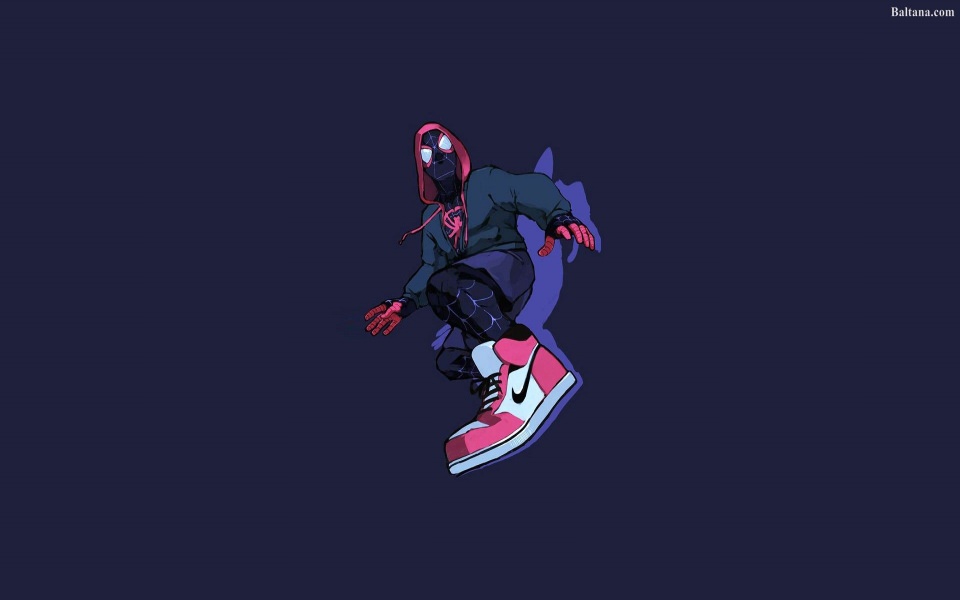 Download Spider Man Into The Spider Verse 2020 4K Minimalist iPhone wallpaper