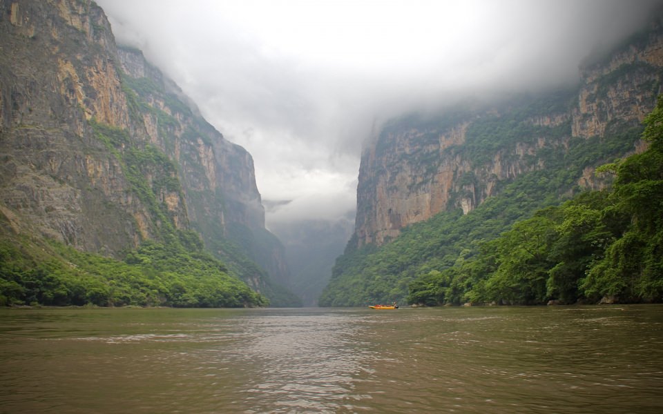 Download Sumidero Canyon Chiapas iPhone Full HD 5K 2560x1440 Download wallpaper